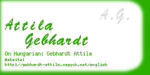 attila gebhardt business card